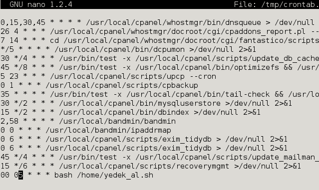 Sunucudaki Hesapların ve Veri Tabanlarının Yedeğini Almak