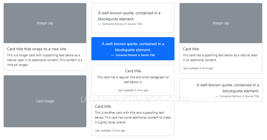 Bootstrap Kart (Card) Kullanımı